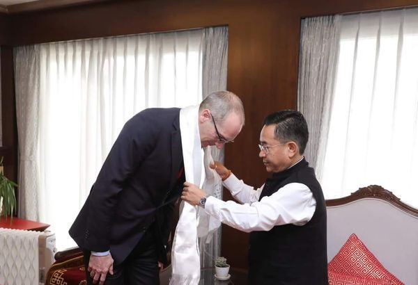 Hon'ble Chief Minister, Shri Prem Singh Tamang met the Ambassador of Switzerland, H. E. Dr. Ralf Heckner.
