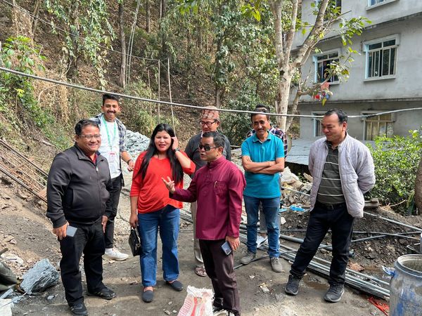 Minister also visited the under-construction public footpath at Jholungey under Mazitar Ward and took stock of the work being carried out.