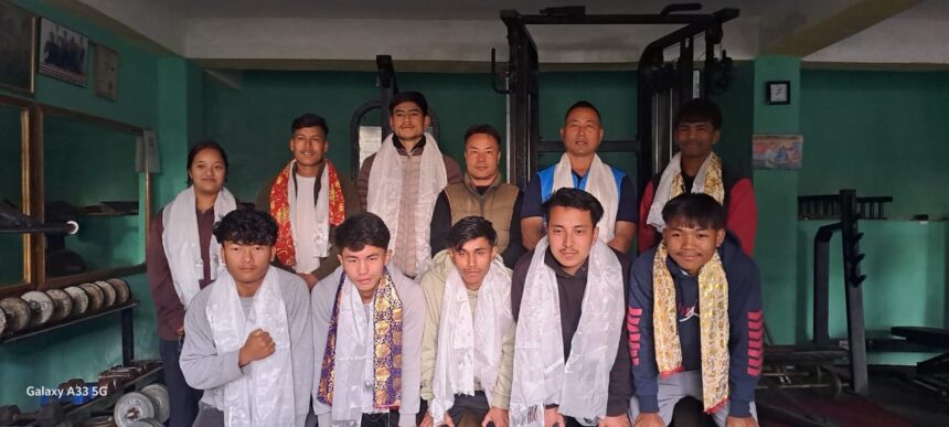 Pema’s Gym organizes best wishes prog for strength-lifters leaving for national c’ship